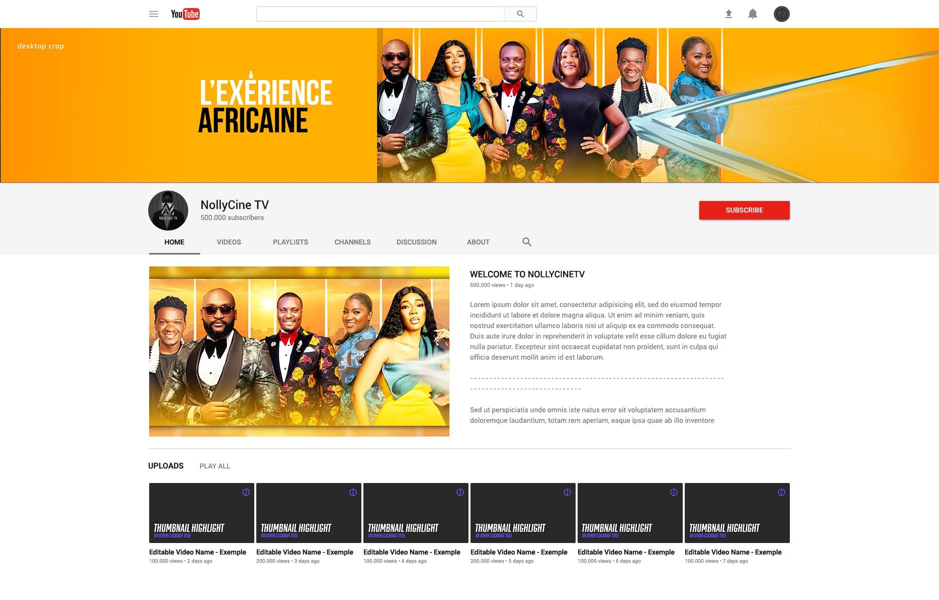 Nolly Ciné TV Brand Identity — execution